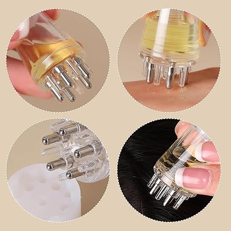 Scalp Applicator Liquid Comb Portable Mini Massage Comb Essential Oil Liquid Guiding Massager Anti Hair Loss Scalp Care Tools