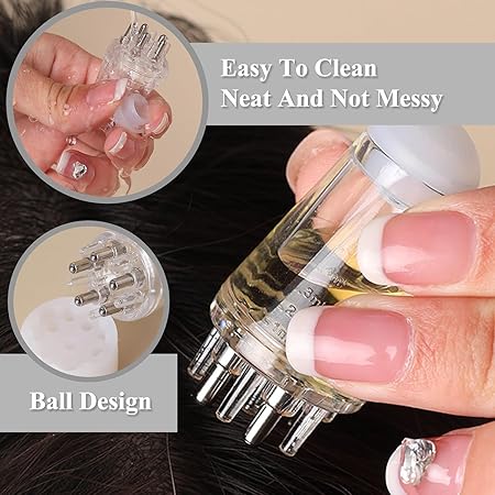Scalp Applicator Liquid Comb Portable Mini Massage Comb Essential Oil Liquid Guiding Massager Anti Hair Loss Scalp Care Tools