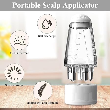 Scalp Applicator Liquid Comb Portable Mini Massage Comb Essential Oil Liquid Guiding Massager Anti Hair Loss Scalp Care Tools